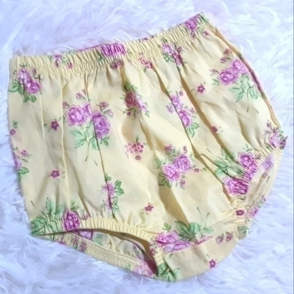 Carter's Baby Floral Print Diaper Cover-Size 6 Mos